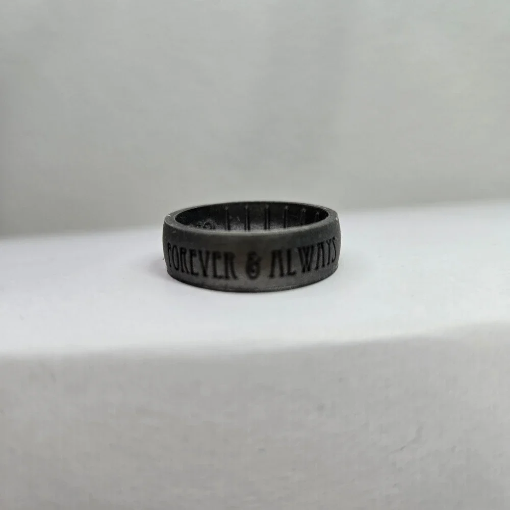 Nightmare‎ Before Christmas Silicone Ring - Jack Forever & Always -Size 9